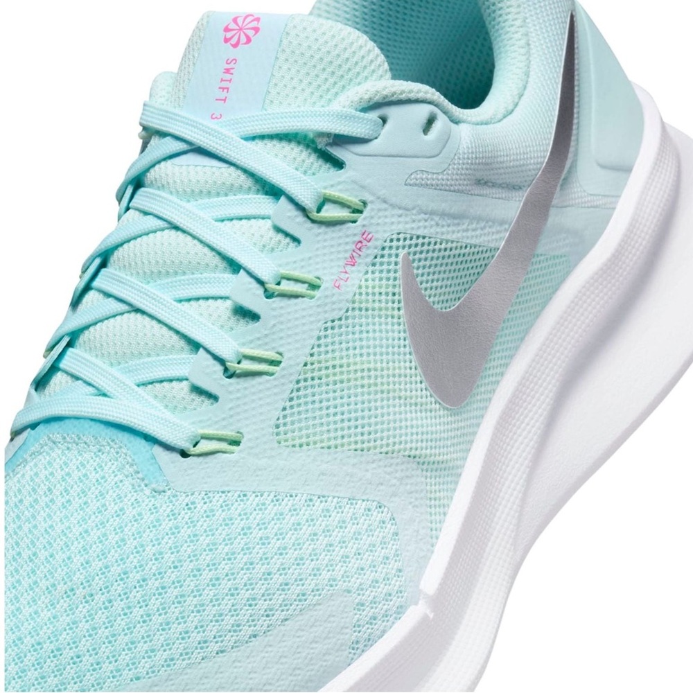 Nike Women's Swift 3 Shoes - Light Blue and Silver